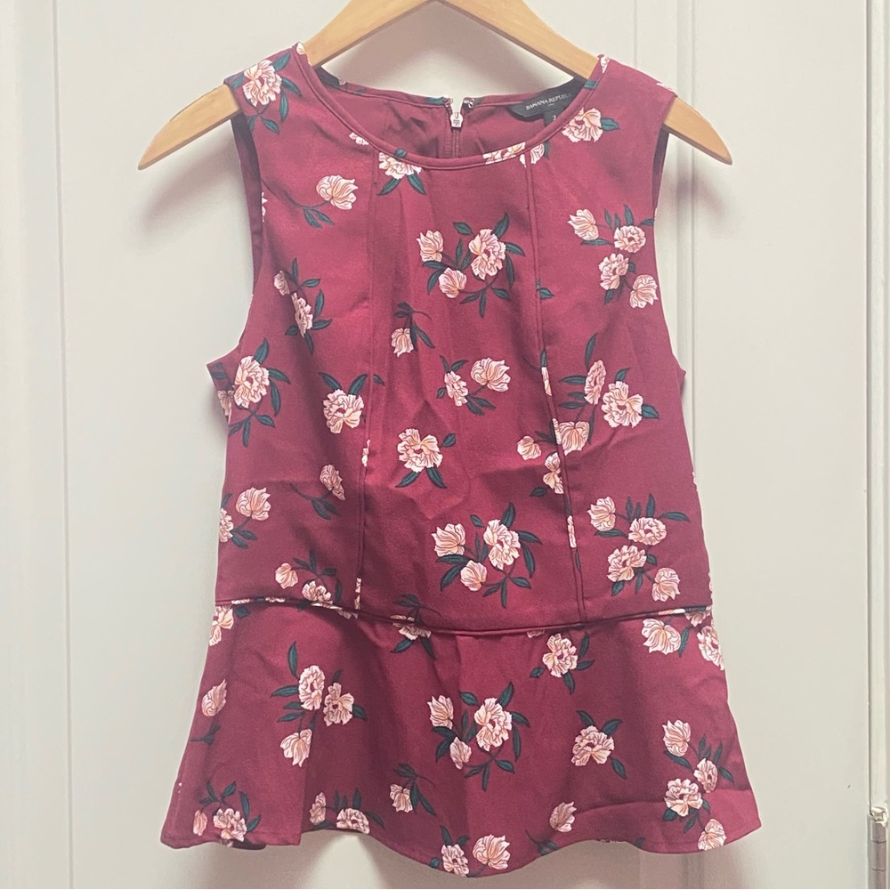 banana republic | floral blouse top
